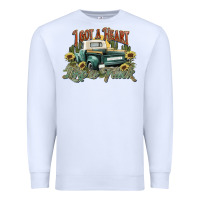 White i got a heart like a truck western sunflower Premium Sweatshirt - NancyCooperArtShop