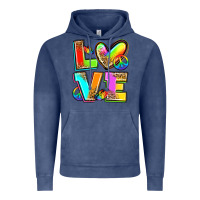 Vintage Denim love pride Vintage Hoodie - Zillion Design Studio
