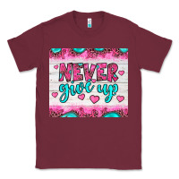 Burgundy never give up Classic Tee - JahusDesignShop