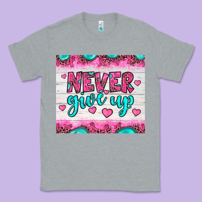 Never Give Up Classic Tee Designed By Jahusdesignshop