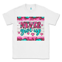 White never give up Classic Tee - JahusDesignShop