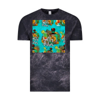 Cloud Black salty vibes seamless pattern Vintage Tee - HRA Design Shop