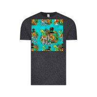 Vintage Black salty vibes seamless pattern Vintage Tee - HRA Design Shop