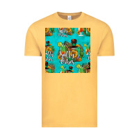 Vintage Mustard salty vibes seamless pattern Vintage Tee - HRA Design Shop