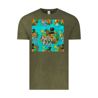 Vintage Olive salty vibes seamless pattern Vintage Tee - HRA Design Shop