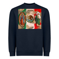 Navy Virgin Mary and San Judas Heavyweight Sweatshirt - CTS Tumbler Store
