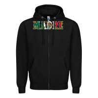 Black mexican flag madre Zipper Hoodie - Jasminsmagicworld