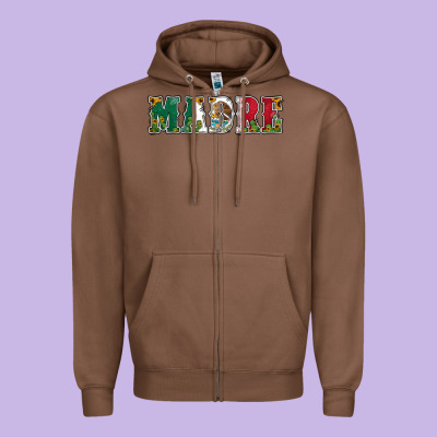 Mexican Flag Madre Zipper Hoodie Designed By Jasminsmagicworld