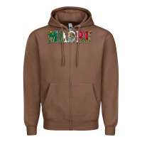 Chestnut mexican flag madre Zipper Hoodie - Jasminsmagicworld