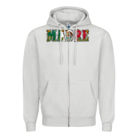 Dove Grey mexican flag madre Zipper Hoodie - Jasminsmagicworld