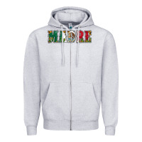 Heather Grey mexican flag madre Zipper Hoodie - Jasminsmagicworld