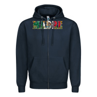 Navy mexican flag madre Zipper Hoodie - Jasminsmagicworld
