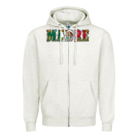 Oatmeal Heather mexican flag madre Zipper Hoodie - Jasminsmagicworld