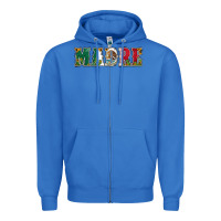 True Royal mexican flag madre Zipper Hoodie - Jasminsmagicworld