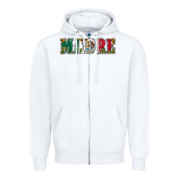 White mexican flag madre Zipper Hoodie - Jasminsmagicworld