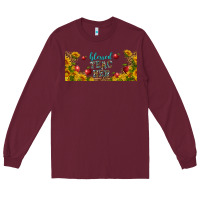Burgundy blessed teacher libbey glass Long Sleeve Tee - BundleAndBundleShop