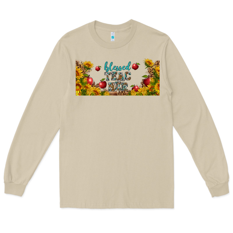 Blessed Teacher Libbey Glass Long Sleeve Tee by BundleAndBundleShop | Teevron