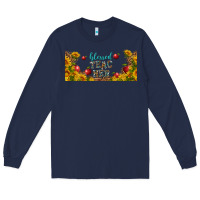 Navy blessed teacher libbey glass Long Sleeve Tee - BundleAndBundleShop