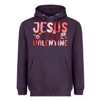 Plum jesus is my valentine Heavyweight Hoodie - MaliasSmallBusiness