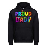 Black Proud Dad Urban Hoodie - NancyCooperArtShop