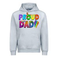 Heather Grey Proud Dad Urban Hoodie - NancyCooperArtShop