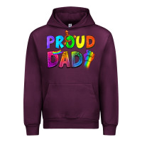 Mauve Wine Proud Dad Urban Hoodie - NancyCooperArtShop
