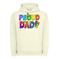 Pigment Pistachio Proud Dad Urban Hoodie - NancyCooperArtShop