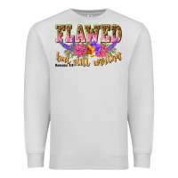Dove Grey flawed but still worthy romans 5 8 Premium Sweatshirt - NancyCooperArtShop