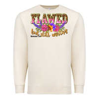 Sandshell flawed but still worthy romans 5 8 Premium Sweatshirt - NancyCooperArtShop