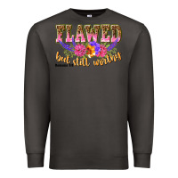 Smoke flawed but still worthy romans 5 8 Premium Sweatshirt - NancyCooperArtShop