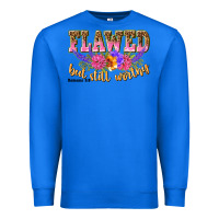 True Royal flawed but still worthy romans 5 8 Premium Sweatshirt - NancyCooperArtShop