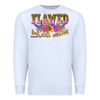 White flawed but still worthy romans 5 8 Premium Sweatshirt - NancyCooperArtShop