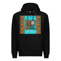 Black Western Fall Cow Mama Premium Hoodie - LillyAllenDesigns