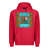 Cardinal Western Fall Cow Mama Premium Hoodie - LillyAllenDesigns
