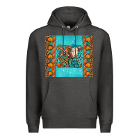 Charcoal Heather Western Fall Cow Mama Premium Hoodie - LillyAllenDesigns