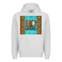 Dove Grey Western Fall Cow Mama Premium Hoodie - LillyAllenDesigns