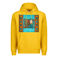 Lemon Western Fall Cow Mama Premium Hoodie - LillyAllenDesigns