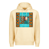 Pina Colada Western Fall Cow Mama Premium Hoodie - LillyAllenDesigns