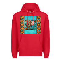 Red Western Fall Cow Mama Premium Hoodie - LillyAllenDesigns