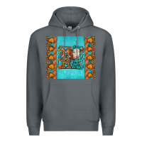 Rock Western Fall Cow Mama Premium Hoodie - LillyAllenDesigns