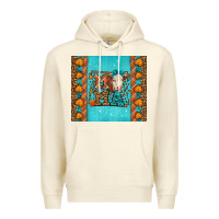 Sandshell Western Fall Cow Mama Premium Hoodie - LillyAllenDesigns