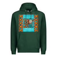 Sports Green Western Fall Cow Mama Premium Hoodie - LillyAllenDesigns