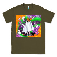Army Green cute ghost halloween tumbler Classic Tee - BundleAndBundleShop