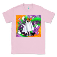 Bubblegum Pink cute ghost halloween tumbler Classic Tee - BundleAndBundleShop