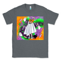 Charcoal Heather cute ghost halloween tumbler Classic Tee - BundleAndBundleShop