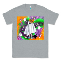 Heather Grey cute ghost halloween tumbler Classic Tee - BundleAndBundleShop