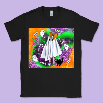 Cute Ghost Halloween Tumbler Classic Tee Designed By Bundleandbundleshop