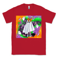 Red cute ghost halloween tumbler Classic Tee - BundleAndBundleShop