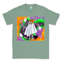Sage cute ghost halloween tumbler Classic Tee - BundleAndBundleShop