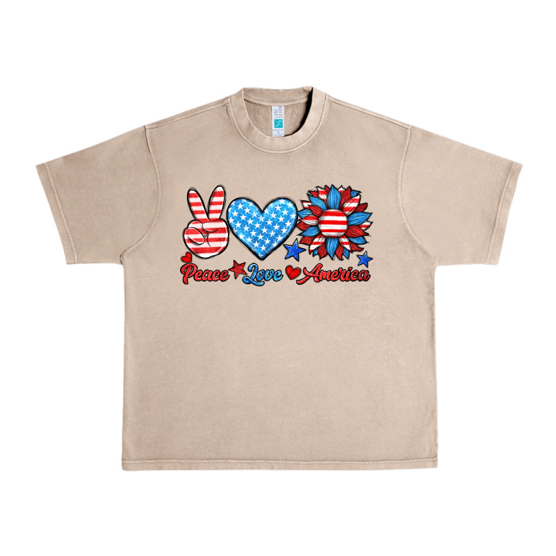 Peace Love America Urban Heavy Tee by HRA Design Shop | Teevron